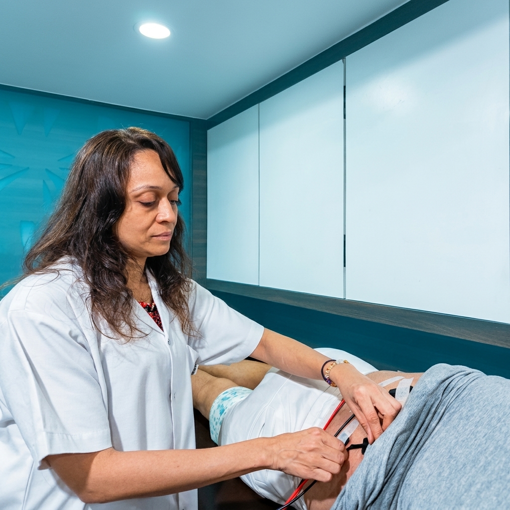 Knee rehabilitation therapy session at Physiocare and Rehab Solutions, best physiotherapy clinic in Vashi near Palm Beach Road
